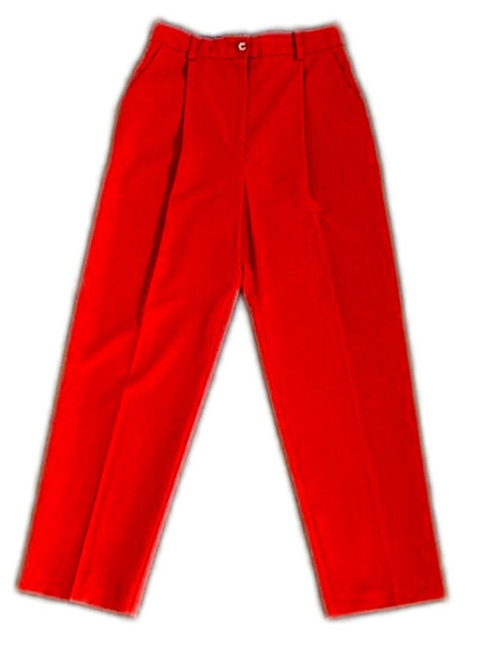 Topshop Trousers Red High Waisted Pants NWT size 6